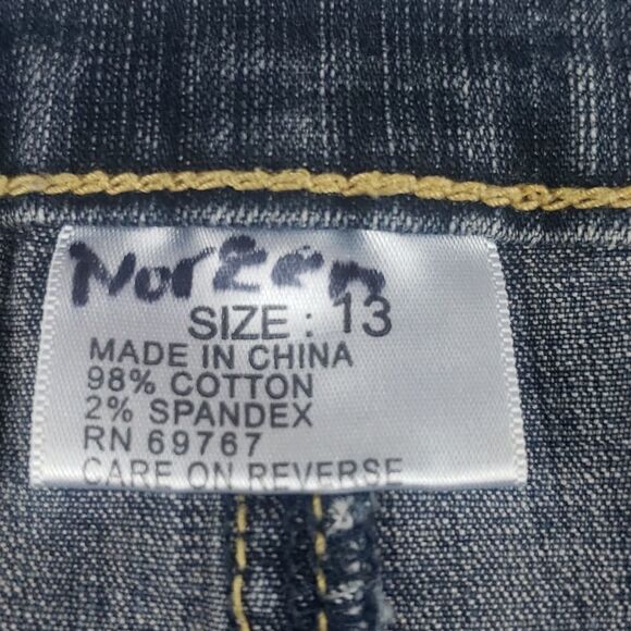 Budweiser 13 Blue Jean Denim Pencil Skirt - Picture 10 of 11